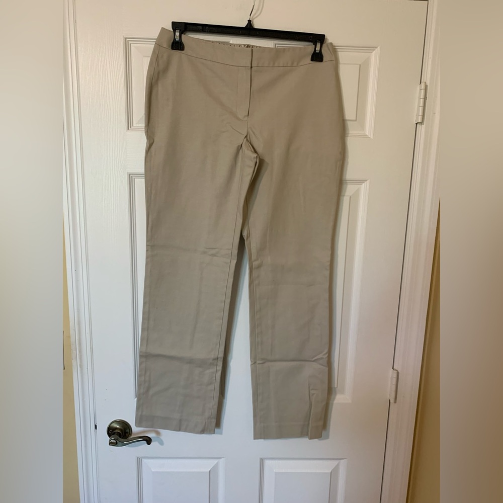 Tahari Women's Straight Leg Pants Tan Size 10P